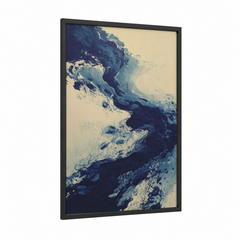 Abstract Wave Motion Water Wall Art