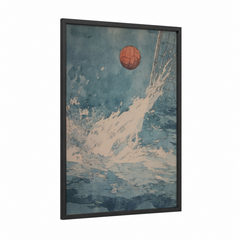 Alpine Water Polo Sport Illustration Wall Art