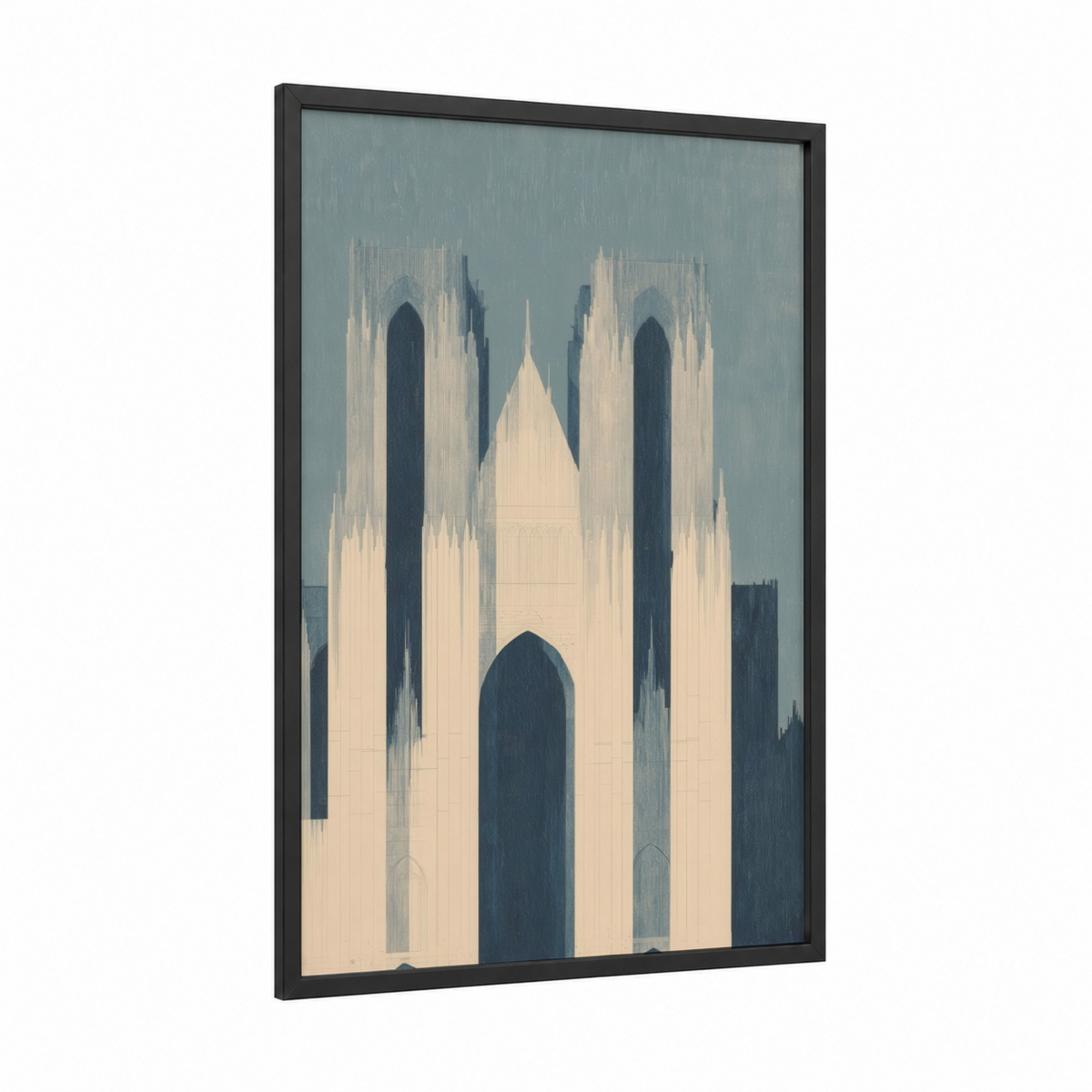 Amiens Cathedral Modern Architectural Wall Art