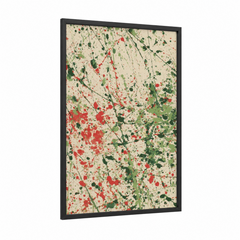Abstract Garden Splatter Salad Wall Art