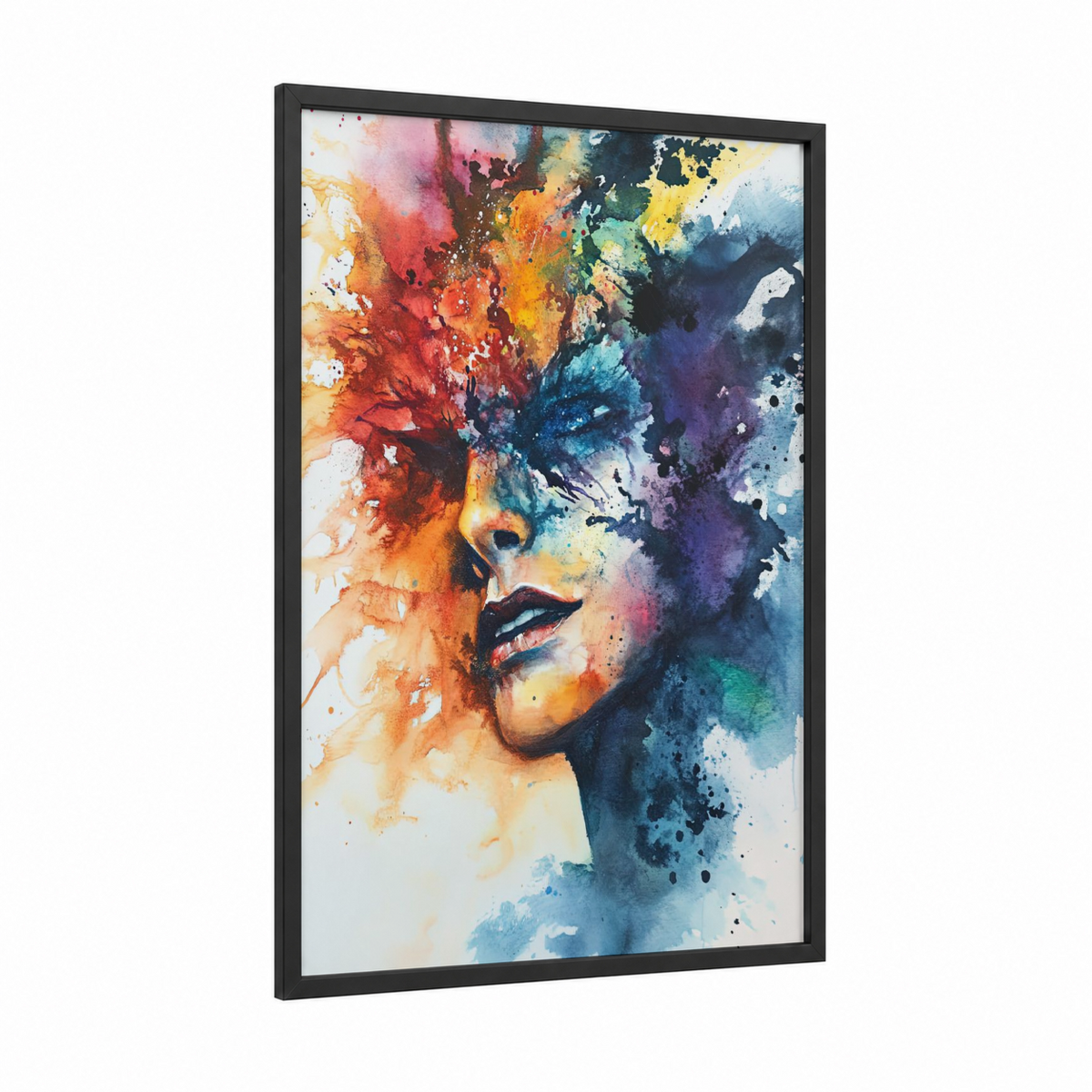 Abstract Watercolor Fashion Illustration Wall Art