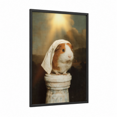 Adorable Guinea Pig Wrapped in Cloth Wall Art