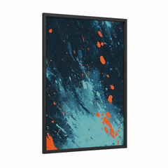 Abstract Ice Hockey Dynamic Energy Wall Art