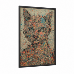 Abstract Expressionist Cat Wall Art