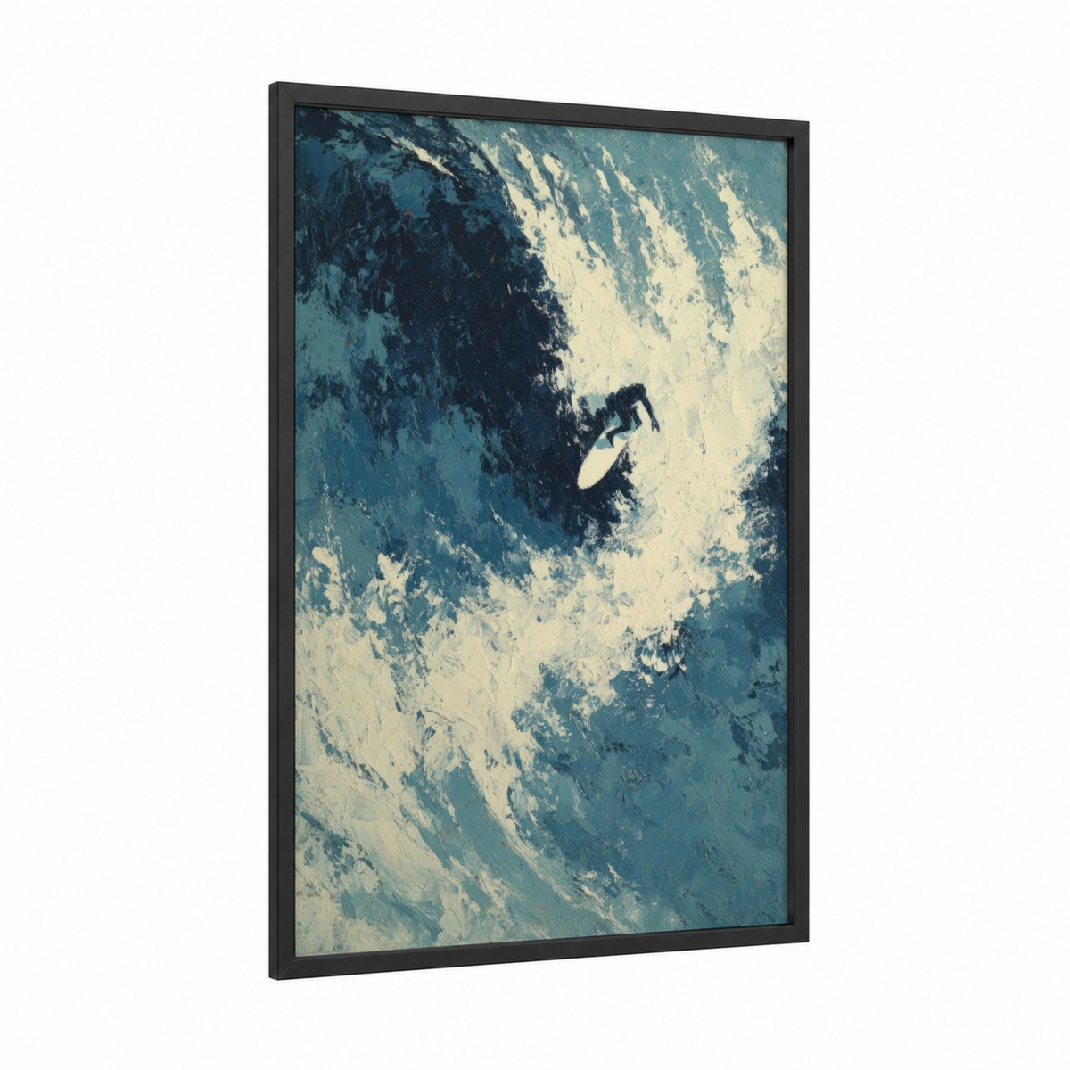 Aerial Surfer Wave Action Photography Wall Art