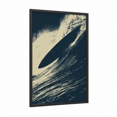Aerial Surfing Wave Abstract Wall Art