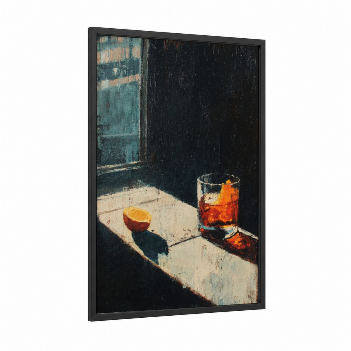 Amber Cocktail Hour Sunset Light Wall Art