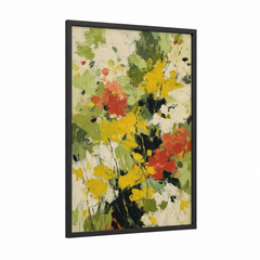 Abstract Spring Garden Floral Expressionism Wall Art