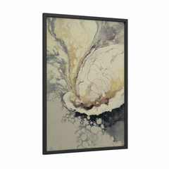 Abstract Oyster Watercolor Shell Wall Art