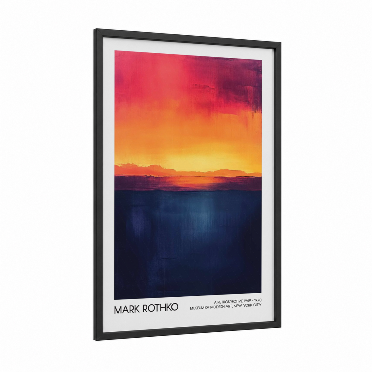 Abstract Sunset Gradient Modern Art Print Wall Art