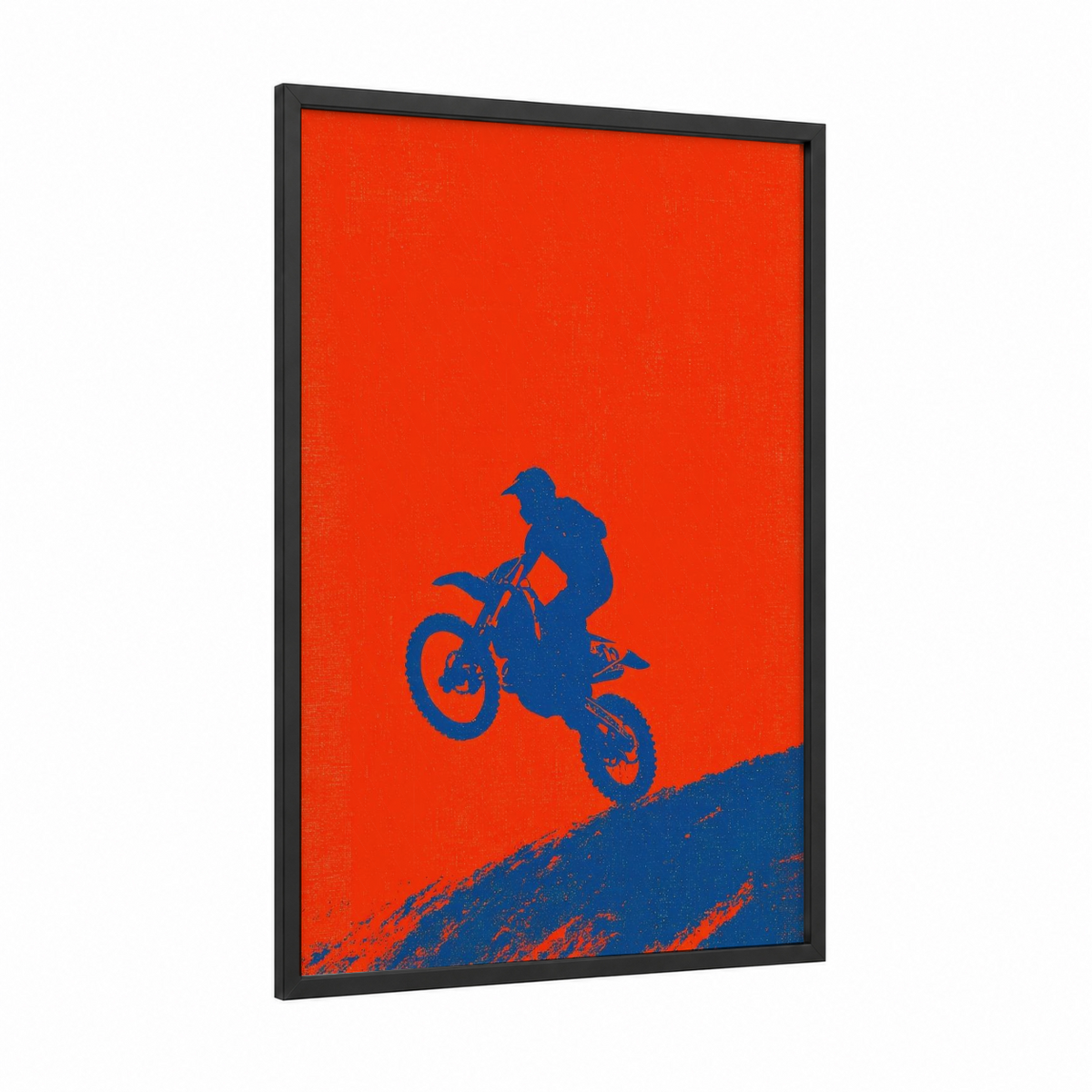 Airborne Motocross Rider Bold Wall Art