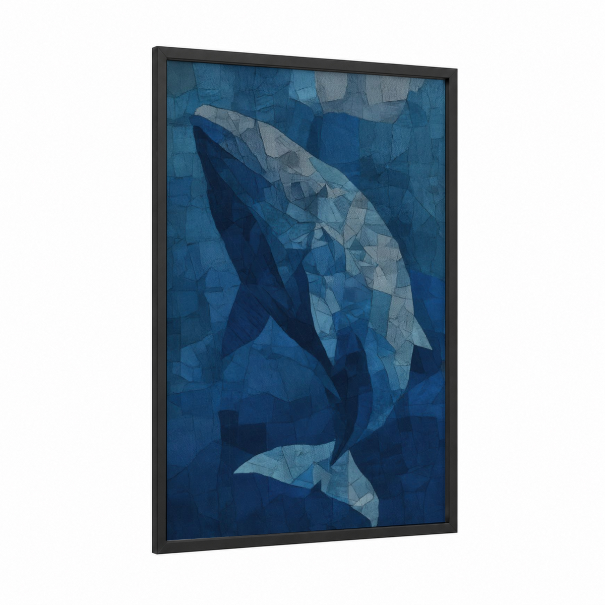 Abstract Sperm Whale Deep Ocean Wall Art