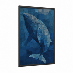 Abstract Sperm Whale Deep Ocean Wall Art