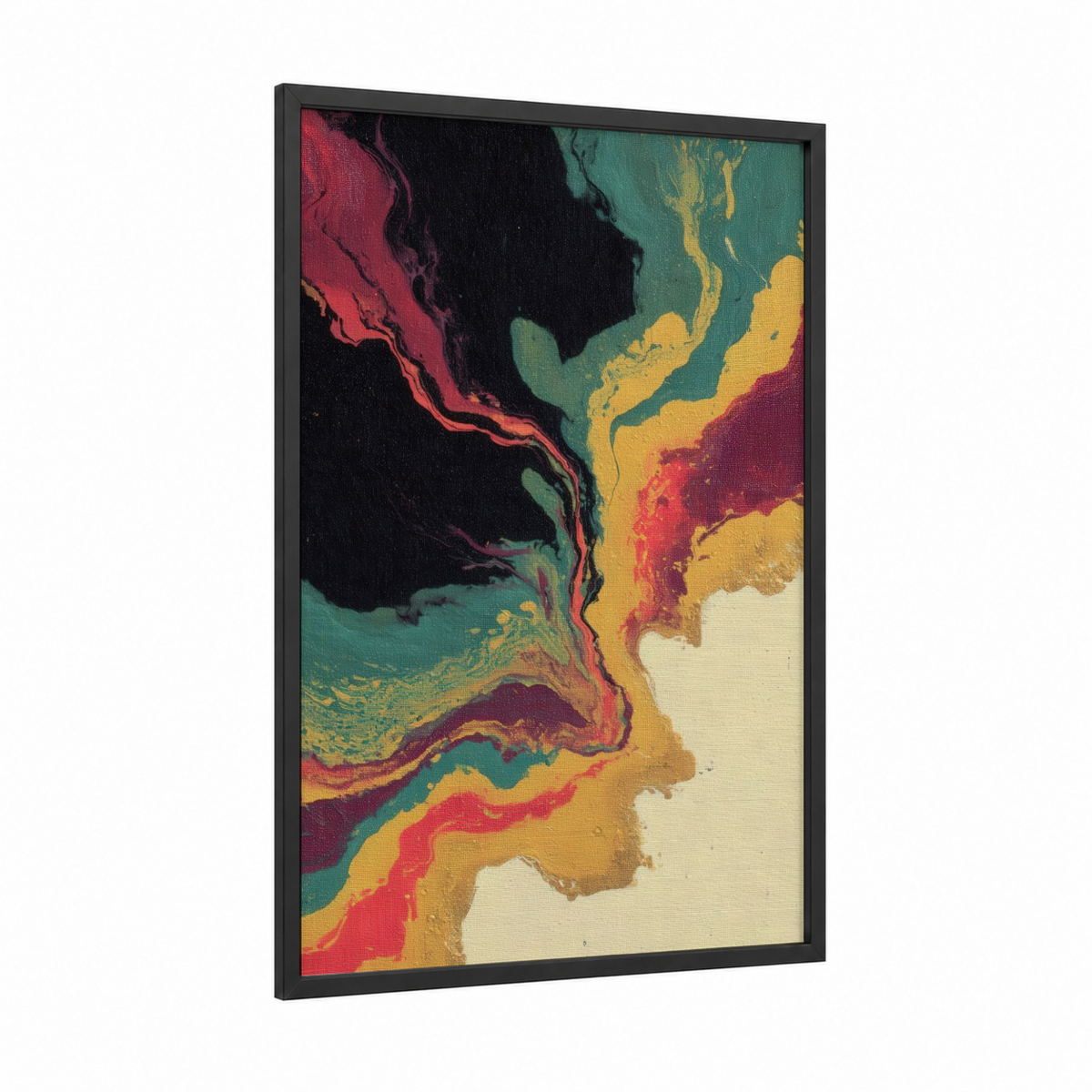Abstract Capoeira Flow Fluid Motion Art Wall Art