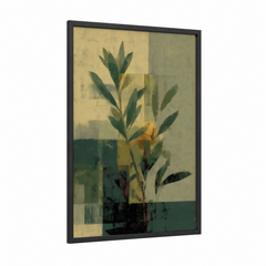 Abstract Olive Tree Geometric Wall Art