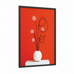 Abstract Flower Art Minimalist Design Wall Art