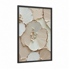 Abstract Minimalist Floral Textured Wall Art